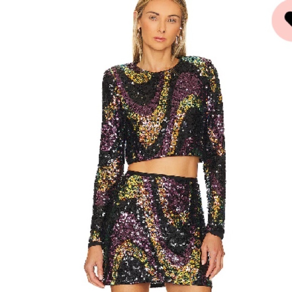 SAYLOR Multicolor Sequin Dress
